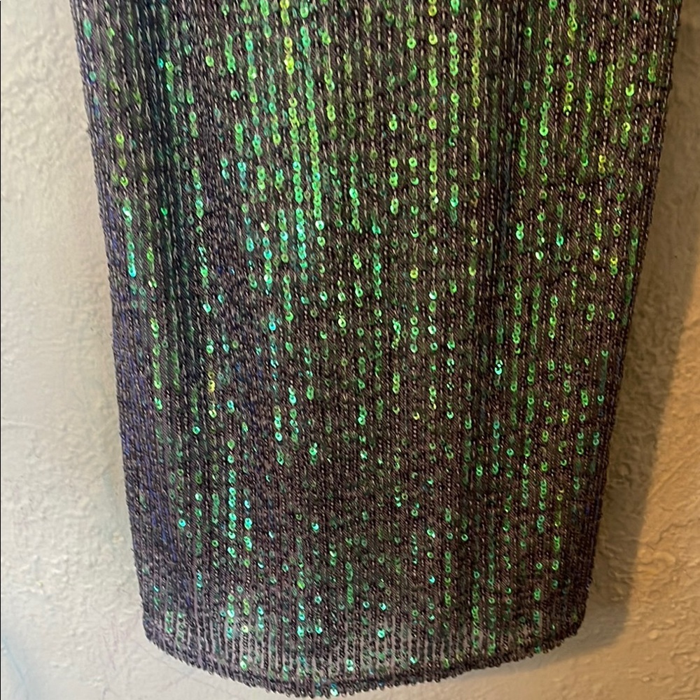 Victorias Secret Sequin V-Neck Dress in Purple and Silver - Picture 3 of 7